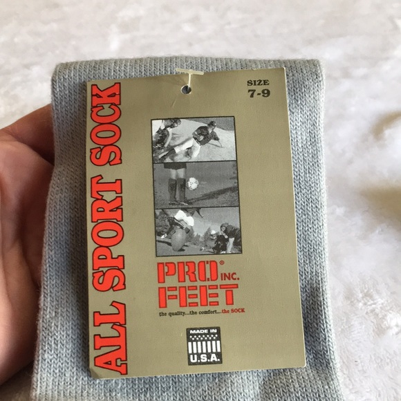 All Sport Sick Pro Feet Inc gray tube socks. Size 7-9 NWT - Picture 2 of 3